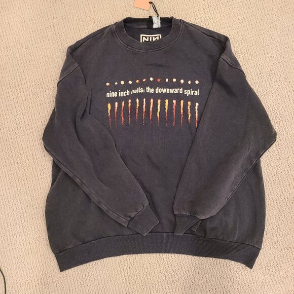NWT Nine Inch Nail band sweat shirt size S - Picture 1 of 3